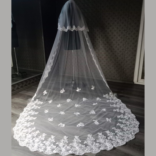 GownLink Bridal Long Veil 3.5-meter and 60 width GLVHM4