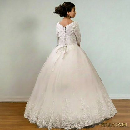 White Ball Gown — GLGF051B | GownLink