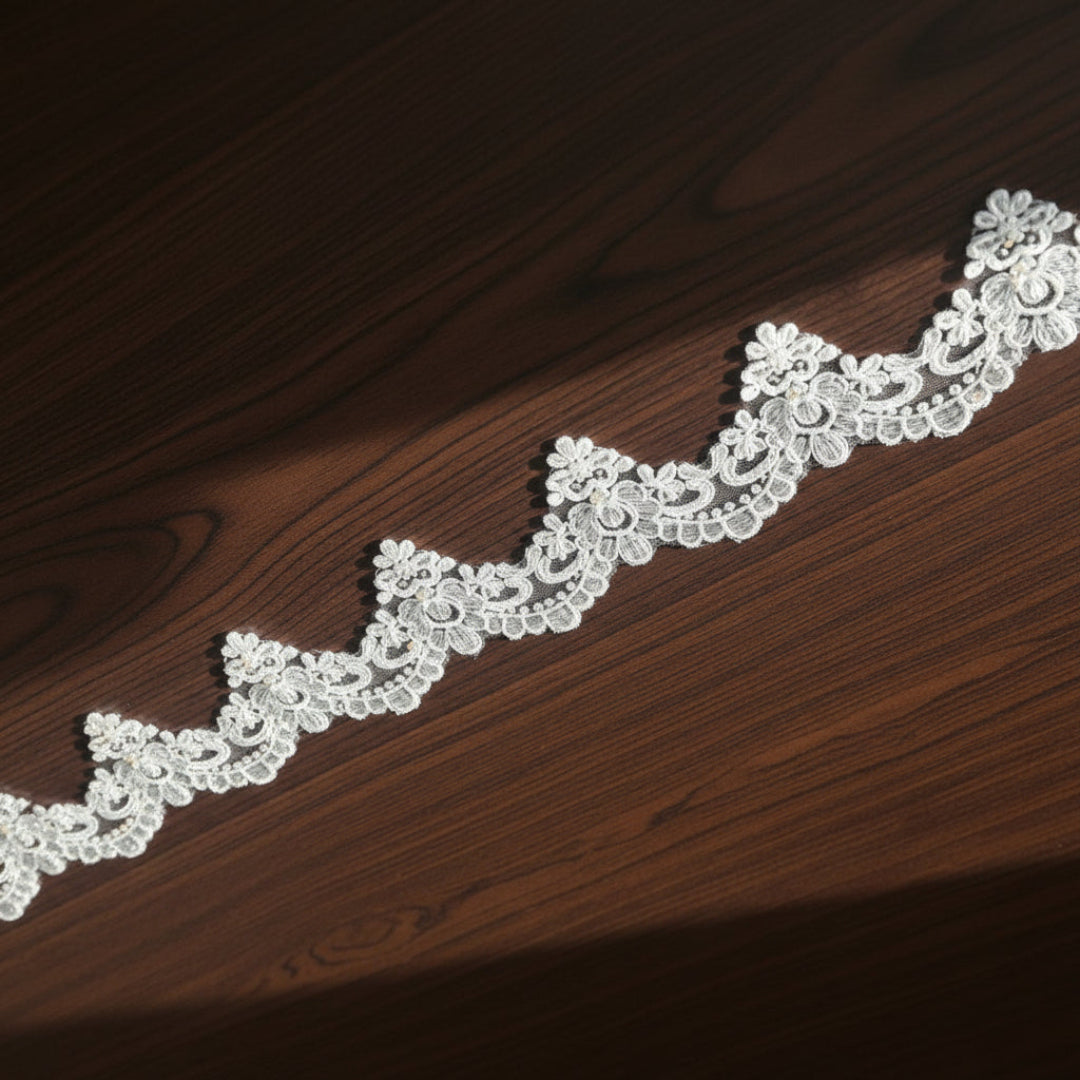 white lace border for Christas weddings dresses fast free delivery in 5 days