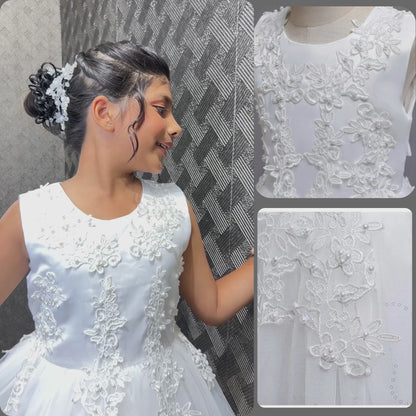 GownLink's Ineffably Graceful Timelessly Royal Holy Communion Dress for Your Little Princess HLC4