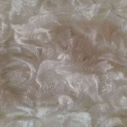 White Lace Border for White Bridal Gown - GLVLQD1
