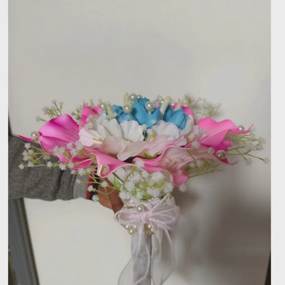 GownLink White color Bridal Bouquet B-65