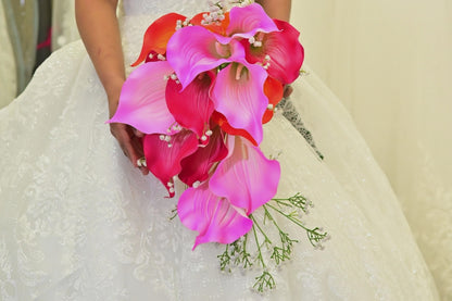 GownLink Pink and Magenta color Bridal Bouquet