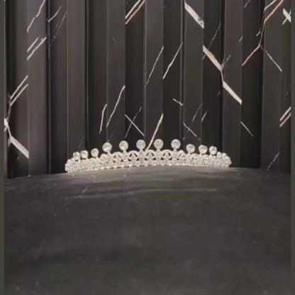 GownLink Luxury Bridal Crown with Exquisite Rhinestone C-10