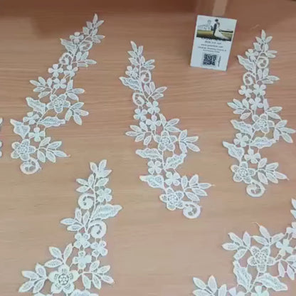 GownLink White Patches for wedding Gown -KD03 Patch