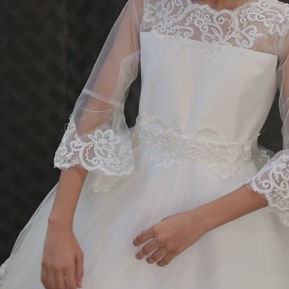 GownLink Stunning Holy Communion Gown for Your Little Princess HLC-VO9