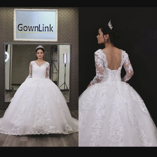 White gown for Catholic religious marriage celebration in Madya Pradesh