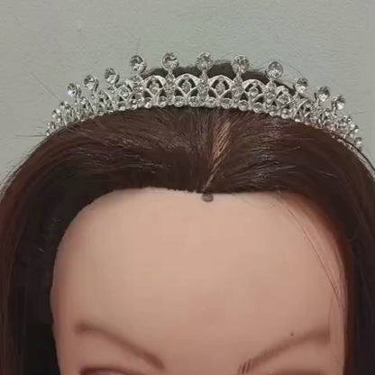 GownLink Luxury Bridal Crown with Exquisite Rhinestone C-10