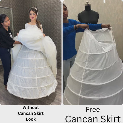 Traditional Christian gown for church wedding in Mysore