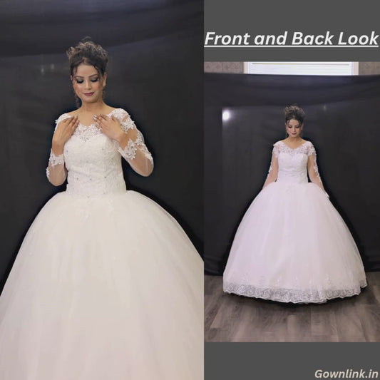 GownLink White wedding princess gowns  GLHSD189CB