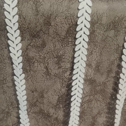 GownLink-White leaf lace border for wedding Gown