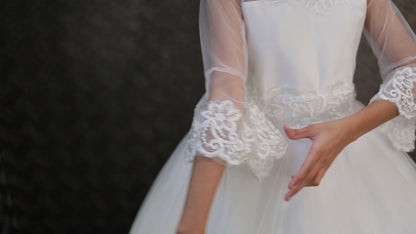 GownLink First Holy Communion Frock * 9 TO 14 Years HLC-Lotus