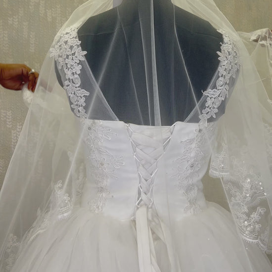 3 meter long veil for christian bride