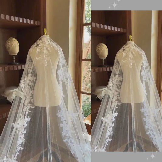 GownLink Long Bridal Veil Cathedral Christian & Catholic Wedding GLVTD50