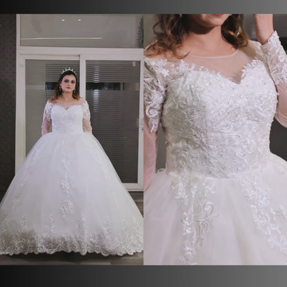 GownLink Christian & Catholic Wedding trail gown GLGT042