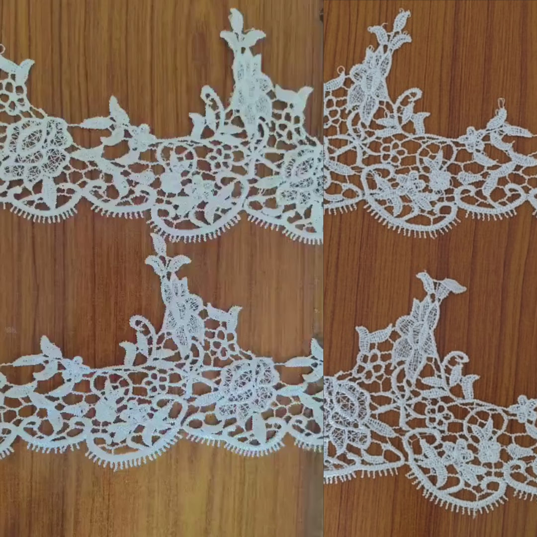 embroidered lace motifs indoor