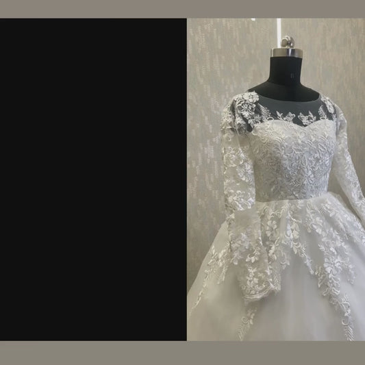 GownLink Divine Grace Christian Gowns Catholics White Train Gown GLTD50T