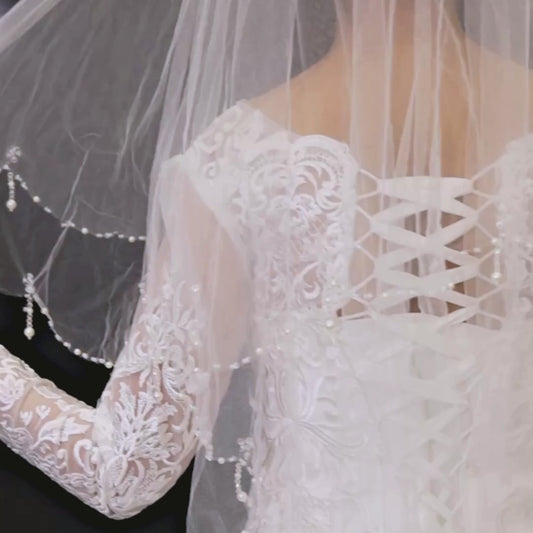 GownLink  Bridal 1.5mtr Veil with Comb GLGV009