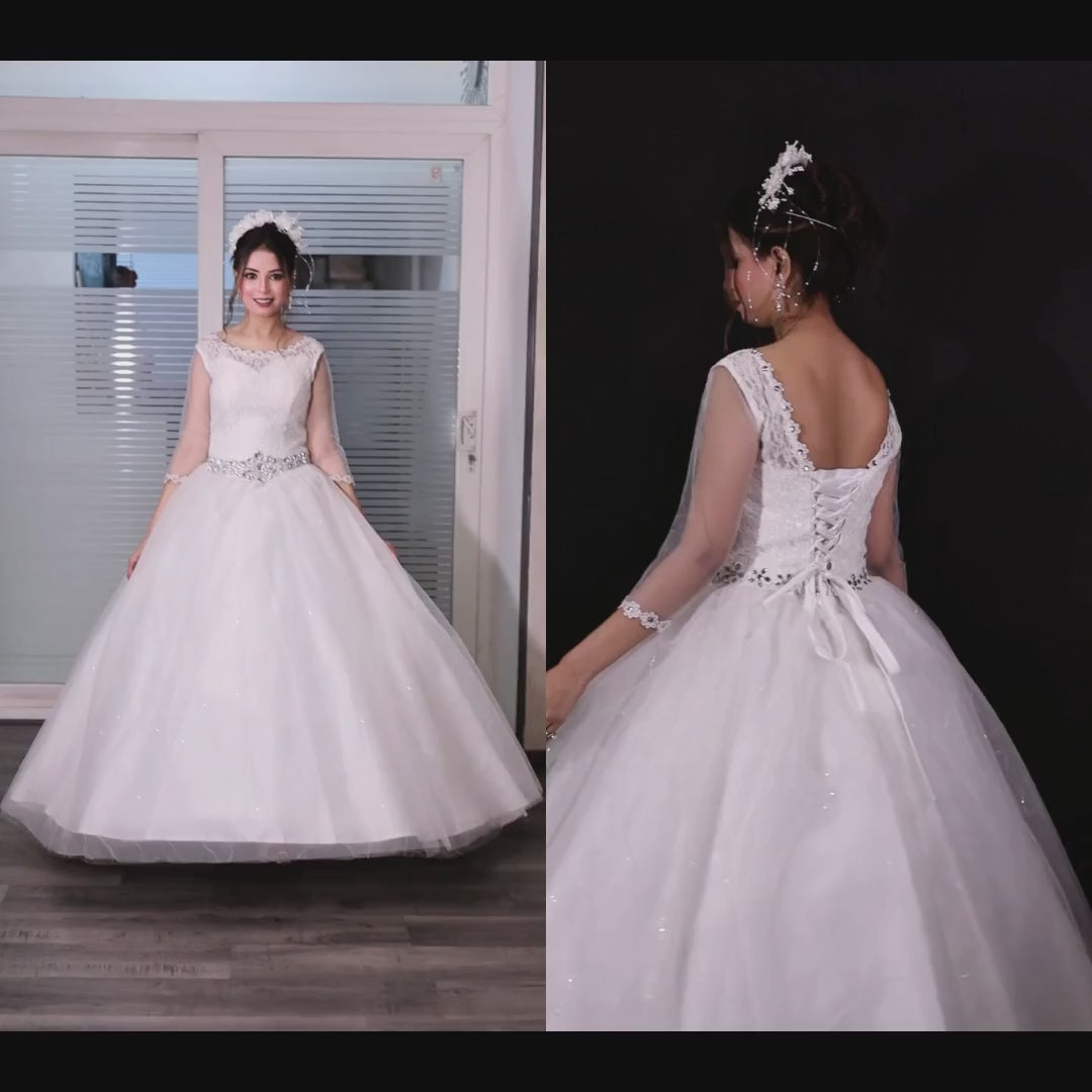 Elegant White Christain wedding Dress in Goa