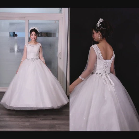 Elegant White Christain wedding Dress in Goa