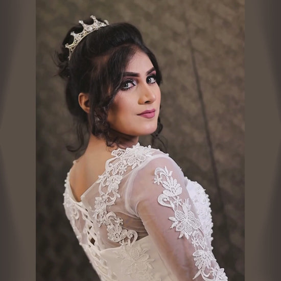 White Spiritual Bridal Dress in Mumbai