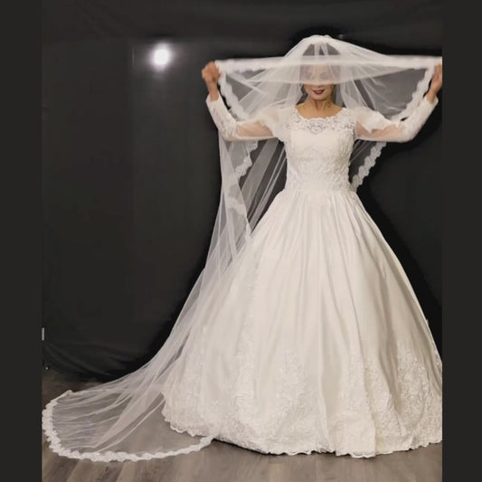 Traditional church wedding veil for Christian bride in Tamil Naidu