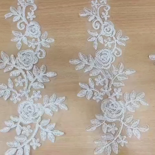 Lace Rose Patches For Wedding Dresses