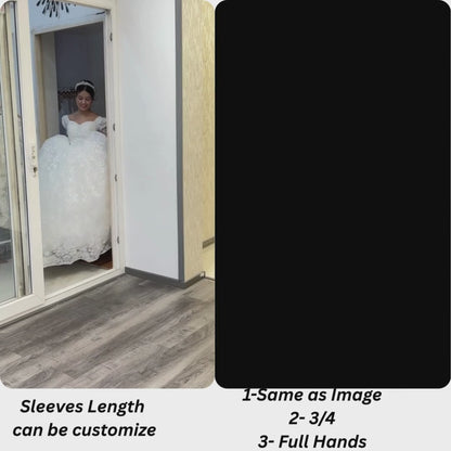 Floor-length white sparkling dress for church in Shillong