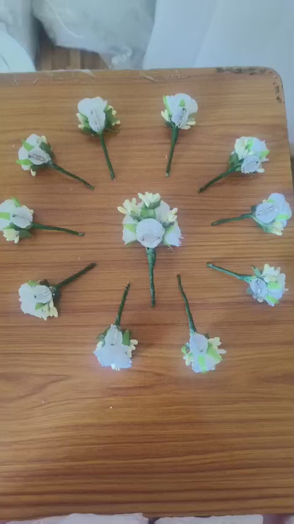 GownLink's  Timeless splendor Boutonnieres of Distinction Set of 10 pcs