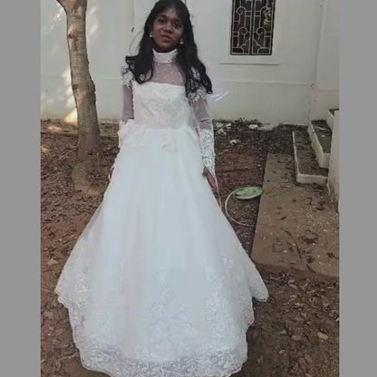 GownLink First Holy Communion White Dress HLC30B