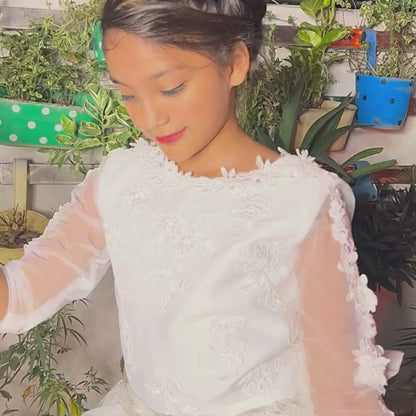 GownLink's Combo Set of 5 pcs for First Holy Communion White Dress