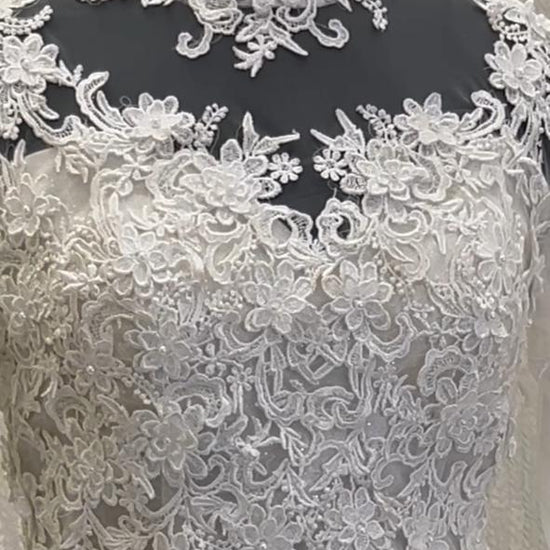 detailed video of white ball gown Sheopur