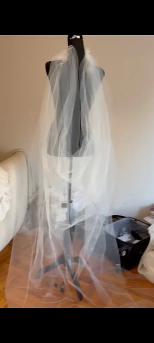 GownLink White Bridal Wedding Veil
