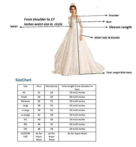 GownLink Classic White A-Line Bridal Gown with Full Sleeves and Long Train Style GLR015