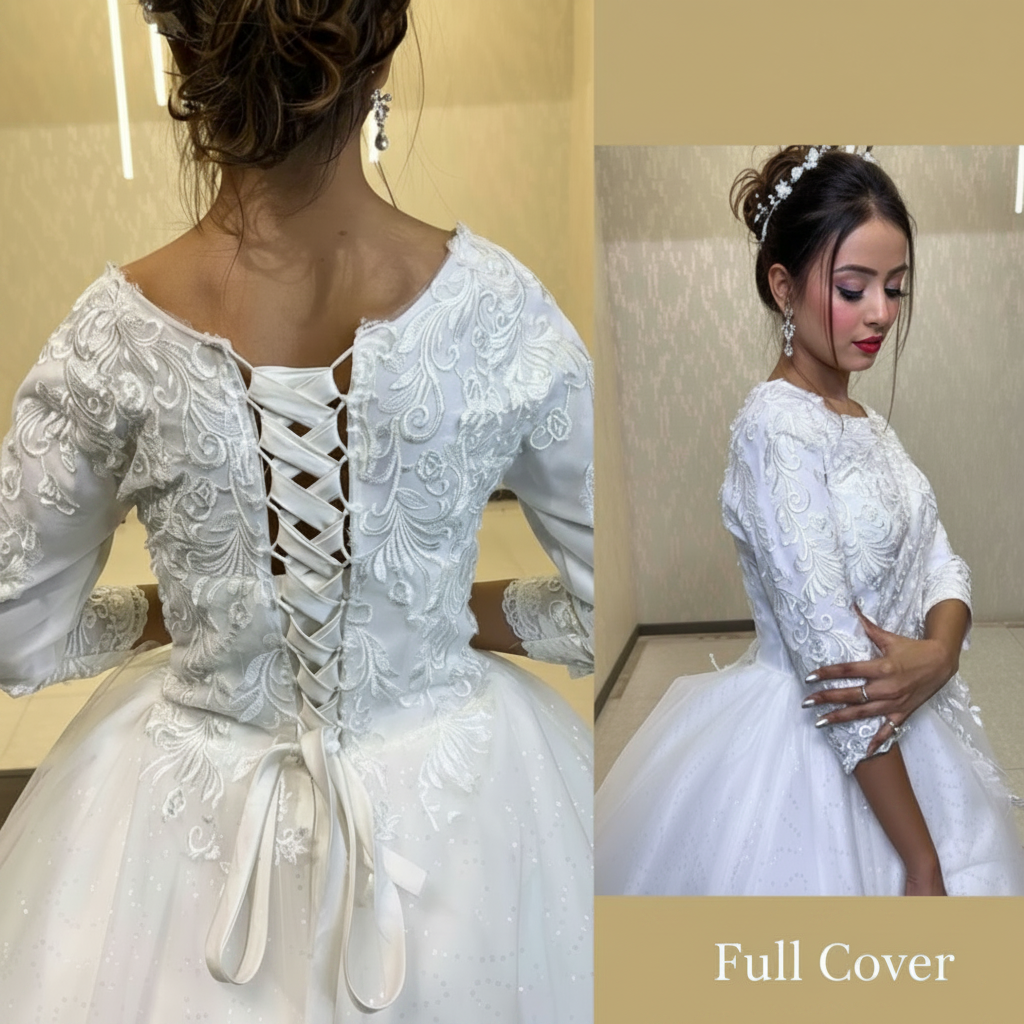 White Ball Gown — GLGF051B | GownLink