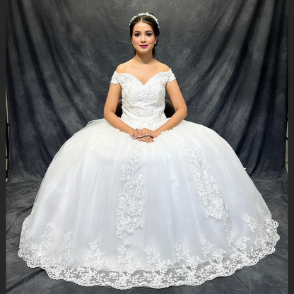 Traditional Christian bridal gown in Unnao