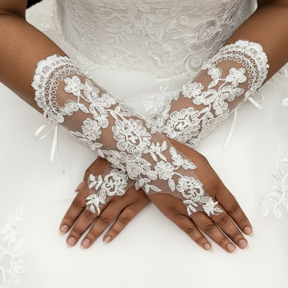 Elegant Catholic wedding gloves in Maharashtra