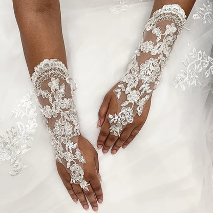 GownLink bridal set of Gown veil crown gloves -Combo-HS14