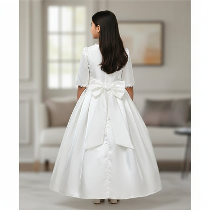 GownLink's Combo Set for First Holy Communion White Dress 2 Items